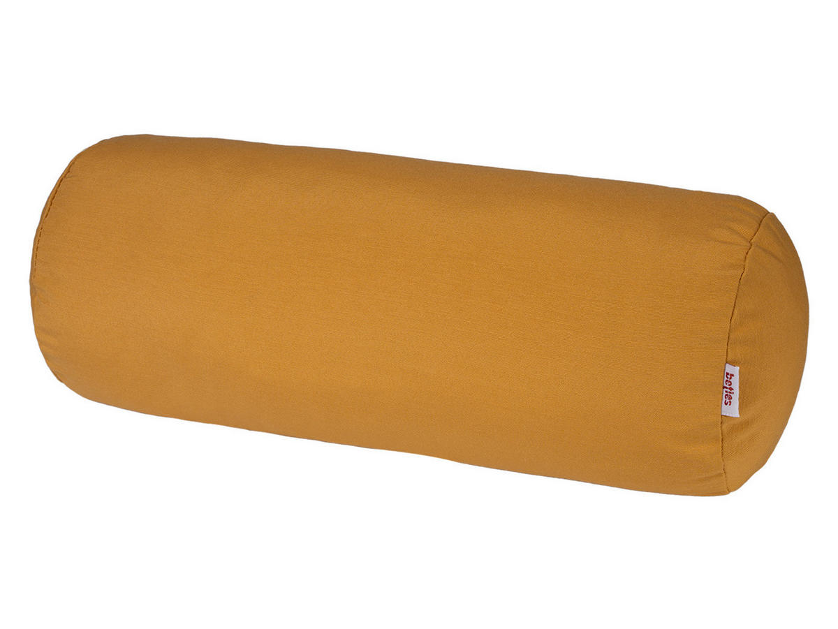 NACKENROLLENHÜLLE Wunschton safran-gelb 15/40 cm - Gelb, Textil (15/40cm) - beties Heimtextil