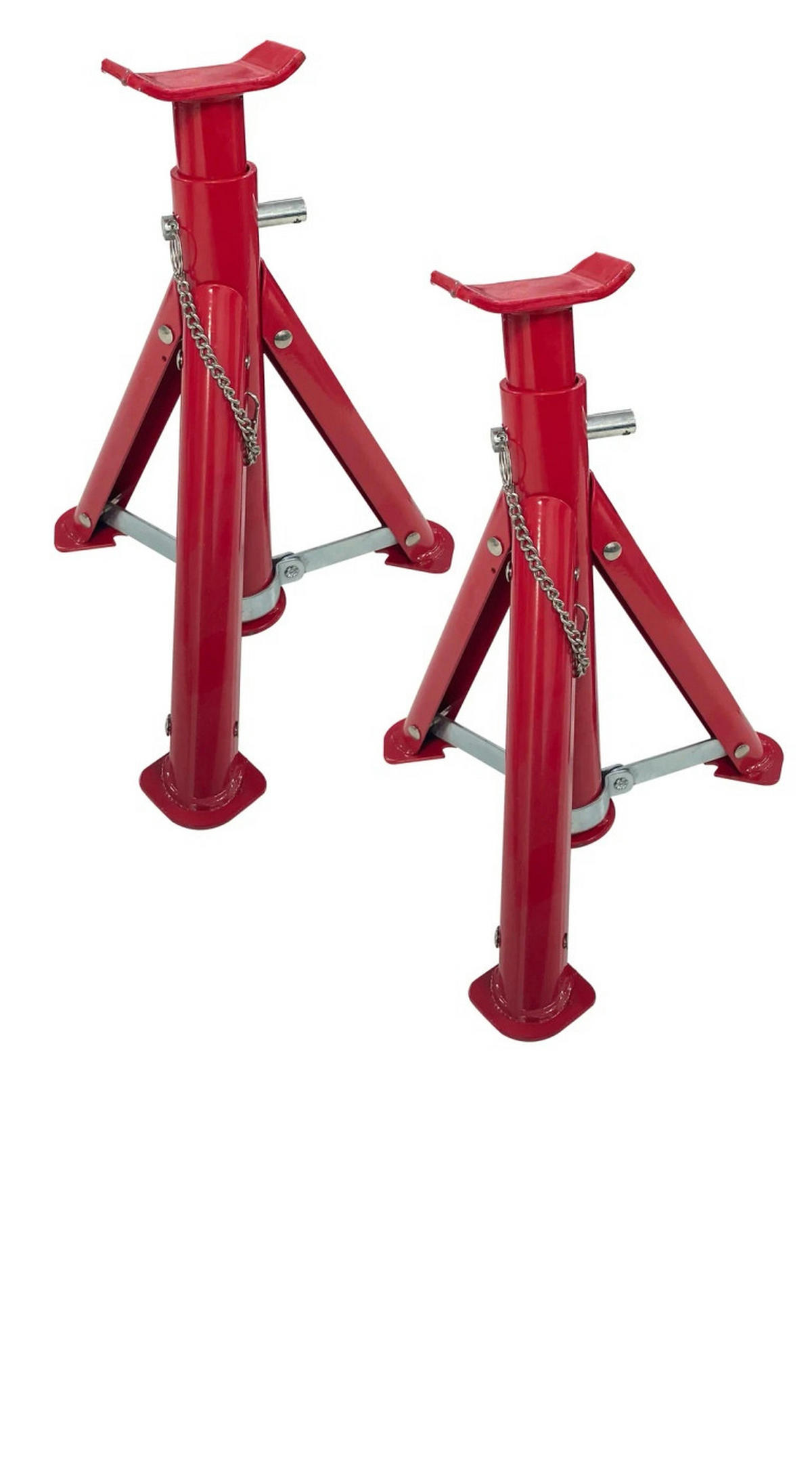 UNTERSTELLBOCK klappbar, 2t Tragkraft, 2er-Set - Rot, Metall (10/10/28.5cm) - Westfalia