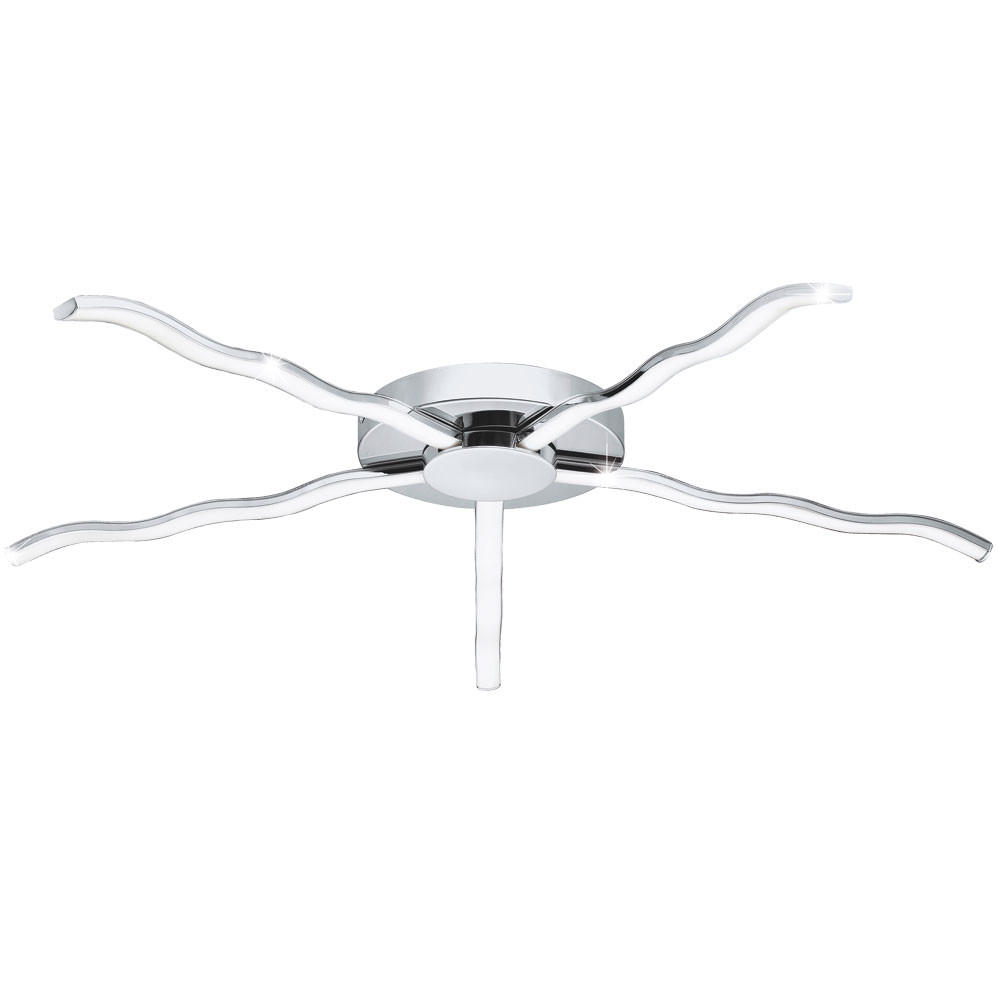 LED DECKENLEUCHTE Roncade Silber Chrom - Silberfarben, Metall (78.5/78.5/6cm)