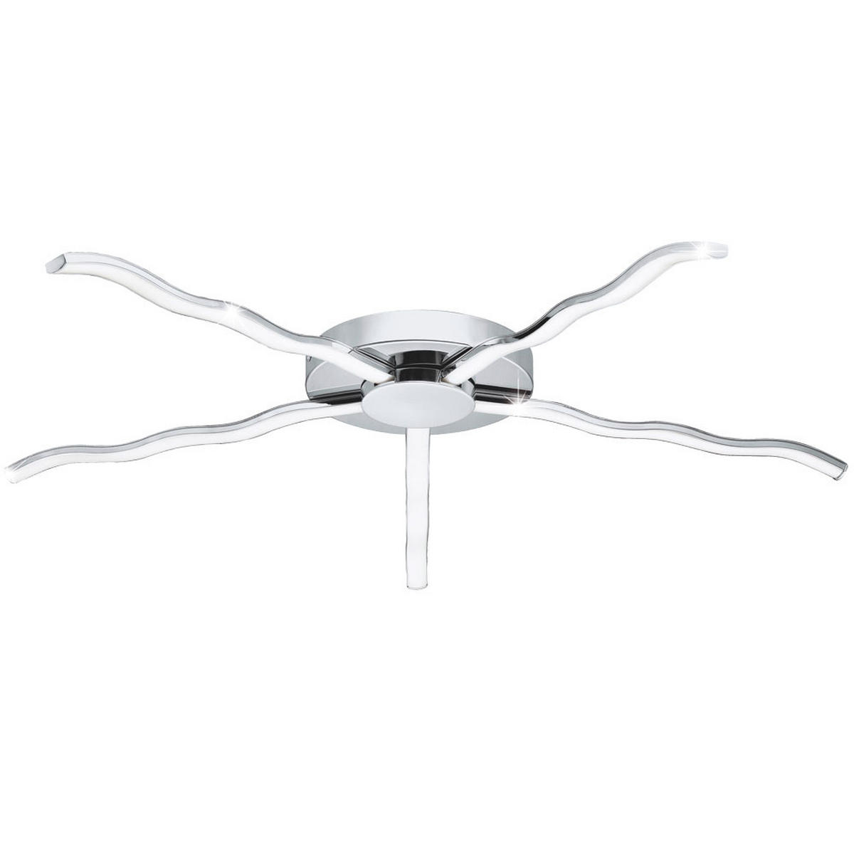 LED DECKENLEUCHTE Roncade Silber Chrom - Silberfarben, Metall (78.5/78.5/6cm)