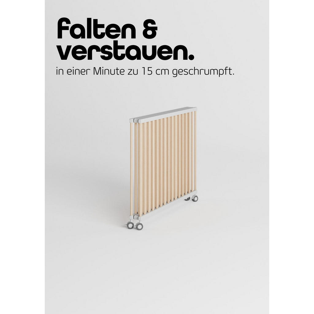 Thumbnail - Sämann – make a difference. Laufgitter, Weiß, Natur, Holz, Echtholz,Buche, 100x74x100 cm, Babymöbel, Laufstall Baby