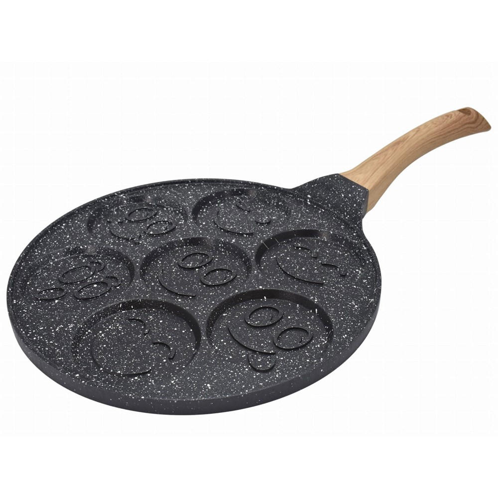 PFANNKUCHENPFANNE Schwarz 43/26/2 cm KS5118 - Schwarz, Metall (26cm) - Krisberg 