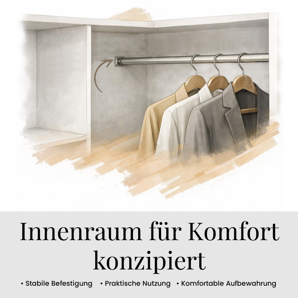 SCHWEBETÜRENSCHRANK 120 - MACEDONIA - Grau - Alufarben/Grau, Holzwerkstoff/Metall (120/216/61cm) - MKS