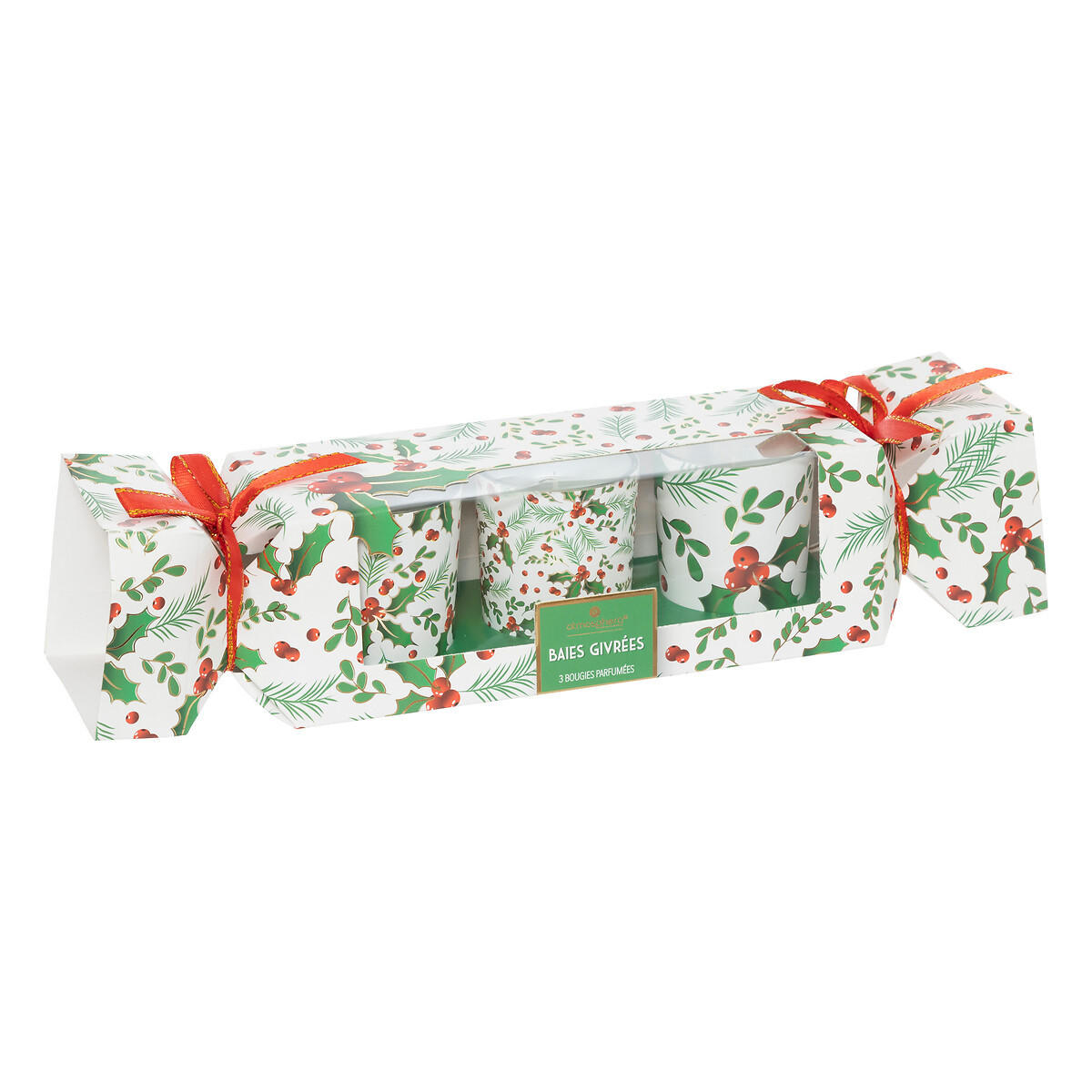 DUFTKERZEN Weihnachtsmotiv 3er-Set - Grün, Glas (5/6cm) - Atmosphera Createur d´interieur