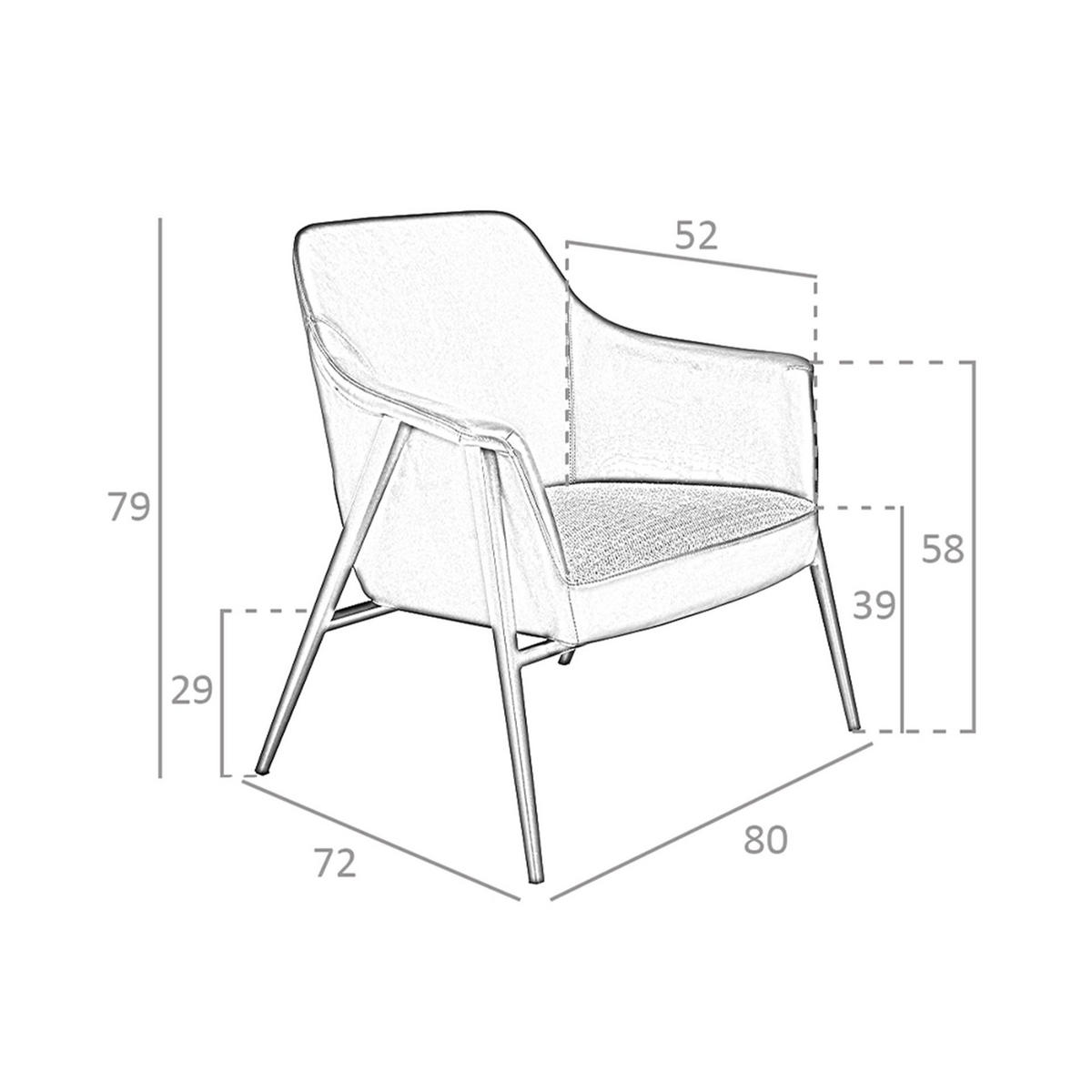DREHSESSEL aus grauem Stoff und schwarzem Öko-Leder - Schwarz/Grau, Leder/Textil (80/79/72cm) - ANGEL CERDA