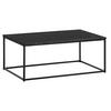 COUCHTISCH mit Marmor-Optik, Metallbeine, rechteckig, Serie MARBRIX, Schwarz 100x60x40 cm - Schwarz, Holz/Metall (60/100/40cm) - KADIMA DESIGN