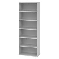 REGAL - 6 Ordnerhöhen 40/80/215,6 cm in Grau - Grau, Holzwerkstoff (80/215.6/40cm) - bümö