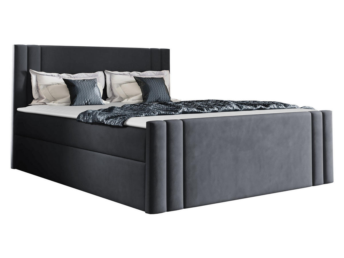 BOXBETT Carmen - Hellgrau, Holz (120/200cm) - MIRJAN24