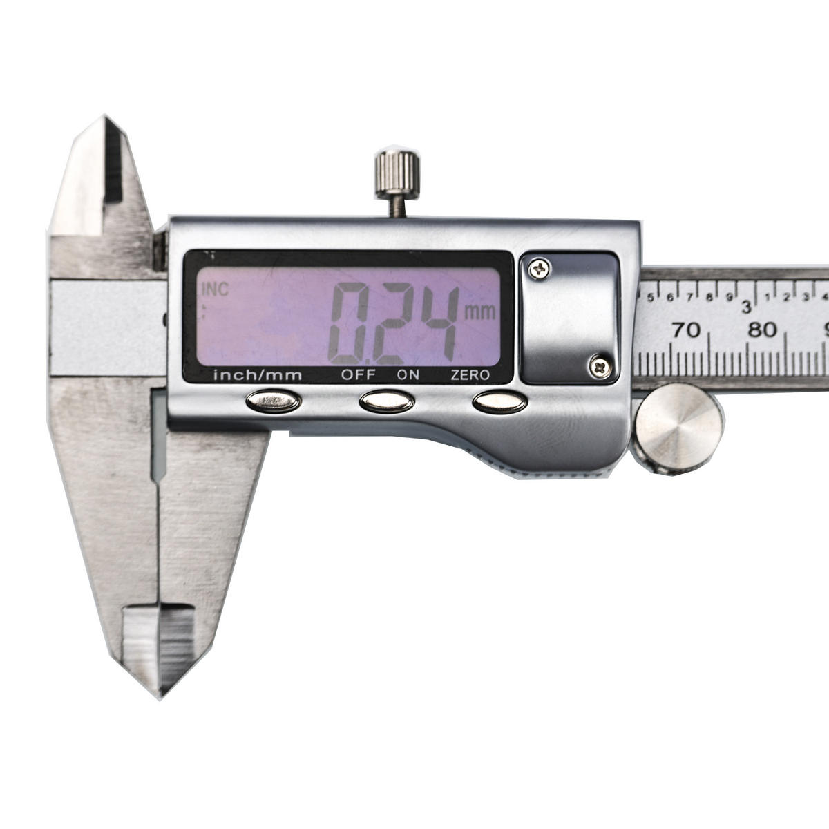 MESSSCHIEBER Digital - 150 mm, 0,01 mm Genauigkeit, LCD, Edelstahl, Tiefenmessung, mm/in, inkl. Etui, Batterie - Multicolor, Kunststoff/Metall (10/10/10cm)