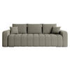 SCHLAFSOFA Pufetto Boucle - Greige/Silberfarben, Holz/Textil (244/86/90cm) - MIRJAN24