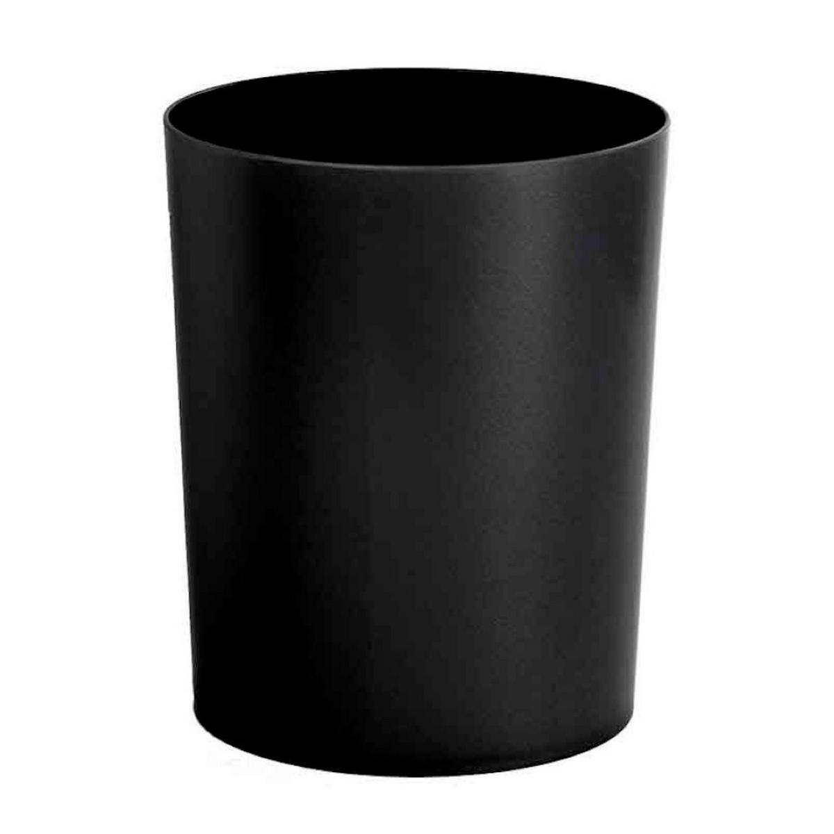 PAPIERKORB Aus Kunststoff 13 Liter 29,5x23,5 cm Schwarz - Schwarz, Metall (24/30/24cm) - PROREGAL