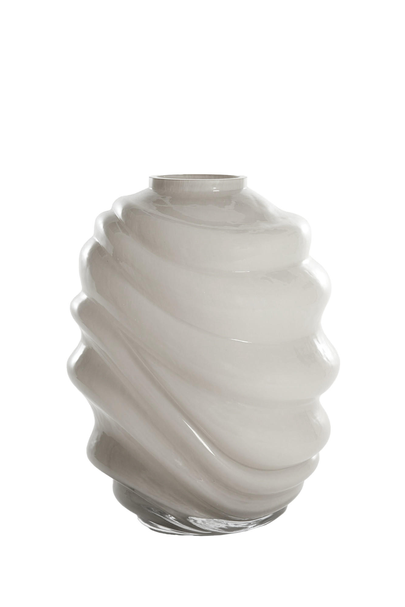 VASE Biotu Grau Ø23,5/30,5 cm - Grau, Glas (23.5/30.5cm) - Light & Living