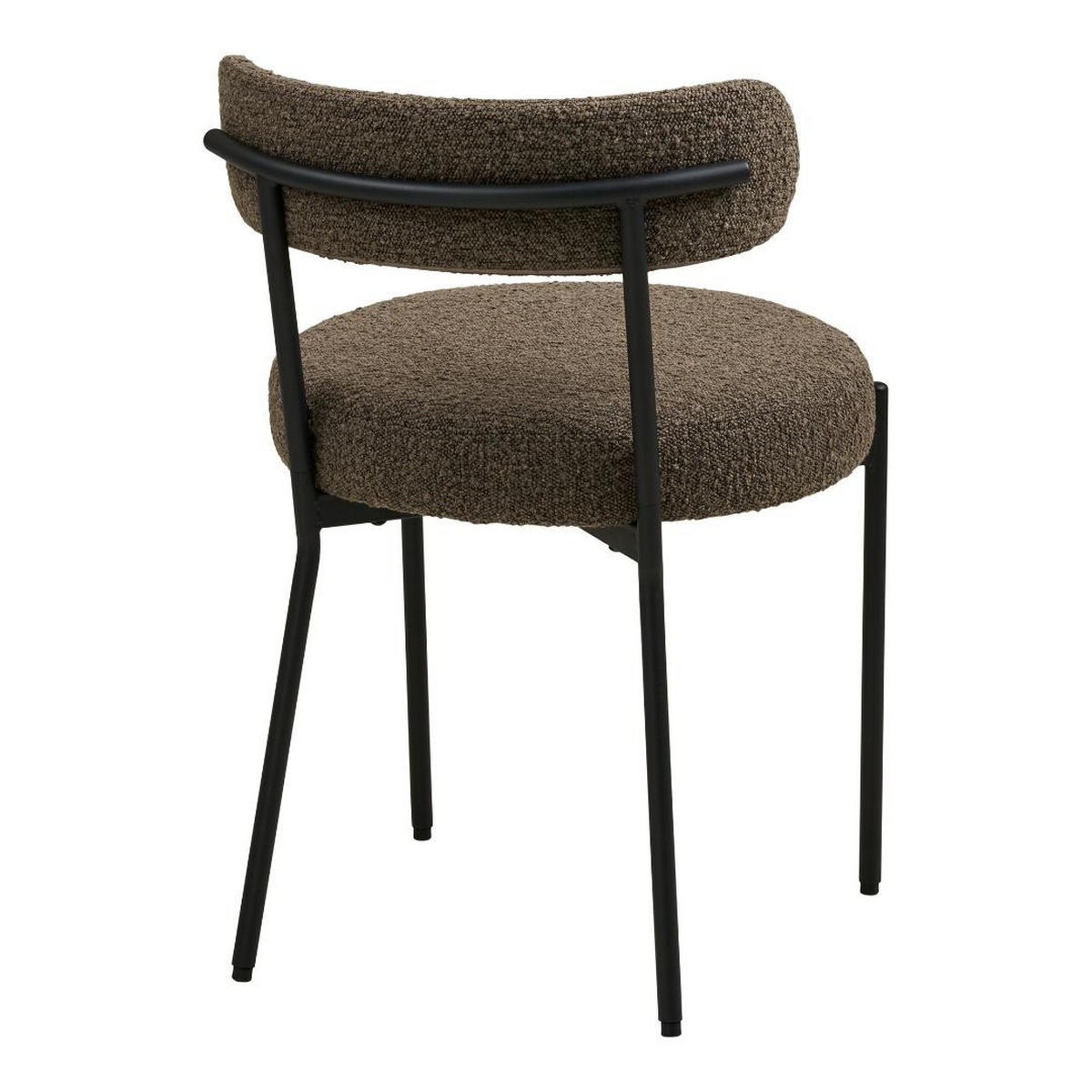 ESSZIMMERSTUHL, Anja, Braun, Metall / Polyester, 50 x 47 x 73 cm - Braun, Textil/Metall (50/73/47cm) - ebuy24