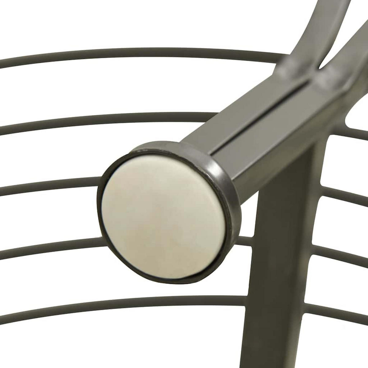 BAUMBÄNKE 1-Sitzanzahl Ø 160/89 Cm Stahl - Grau, Metall (160/89/80cm) - vidaXL