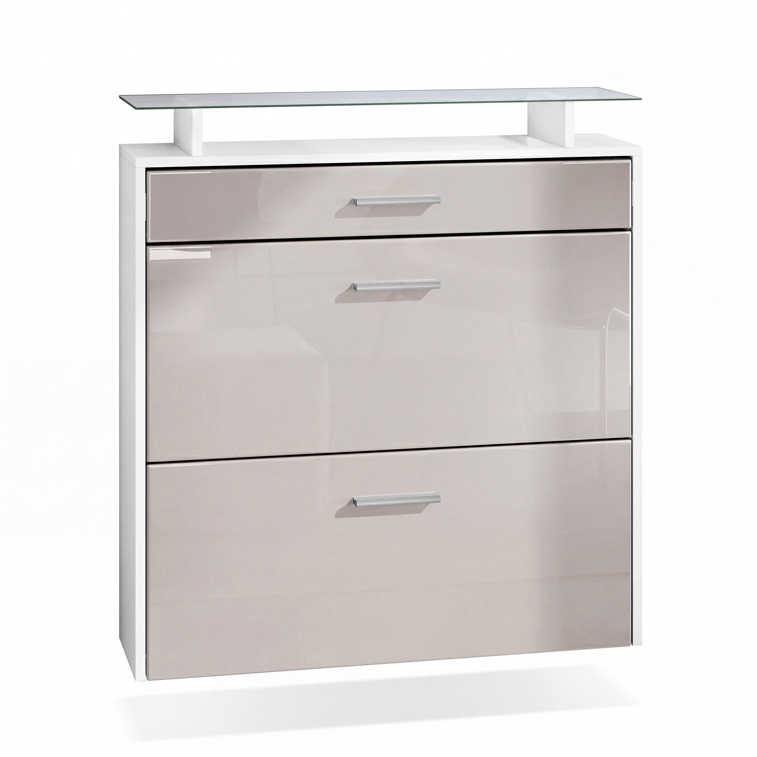 Vladon Schuhschrank Sand 89x96x23 cm