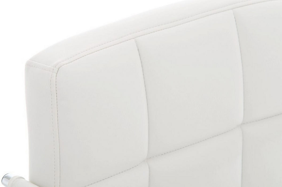 BÜROSTUHL Lucille, Weiß - Weiß, Textil/Metall (54/86/46cm) - TPFLiving