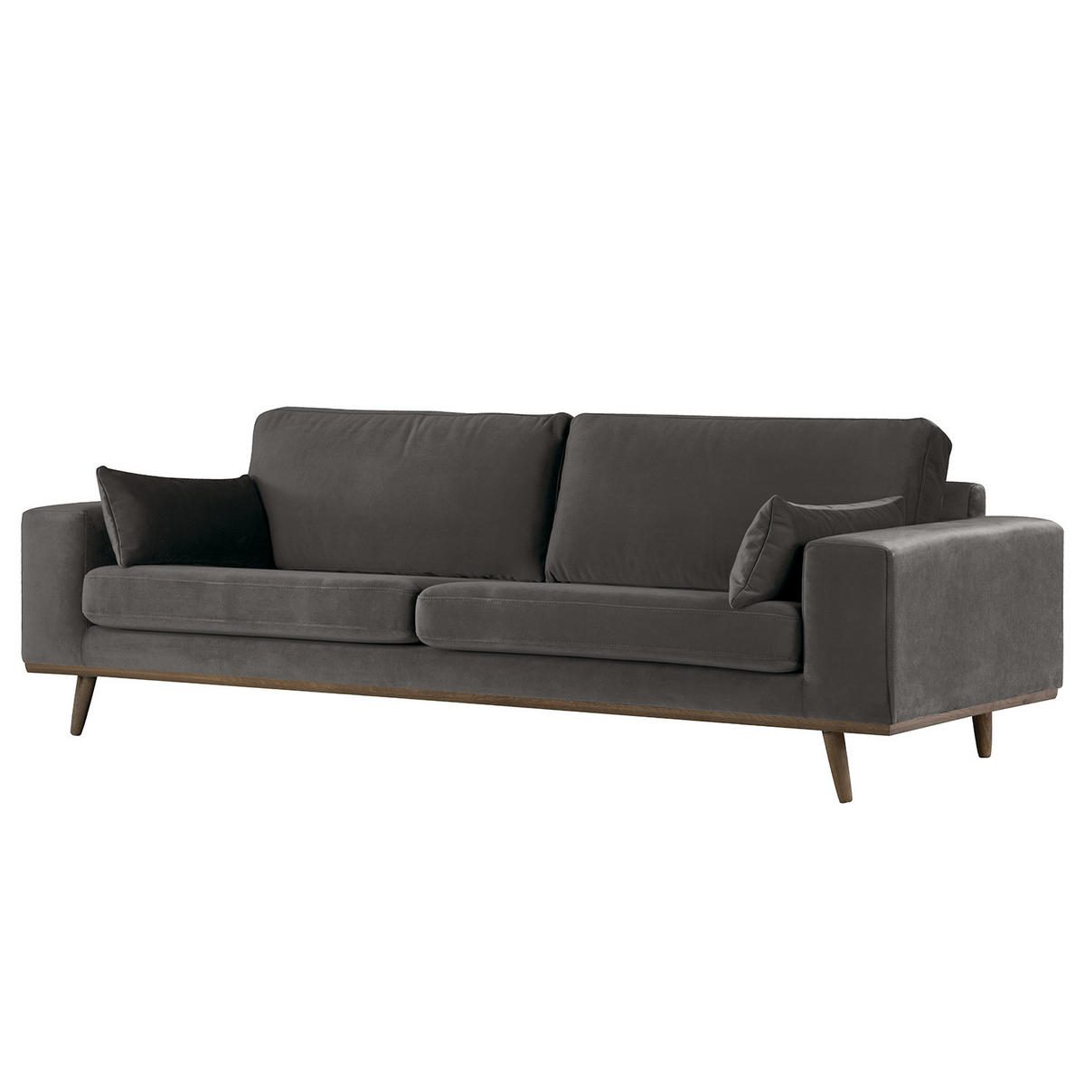3-SITZER SOFA - Dunkelgrau, Textil (237/81/88cm) - home24