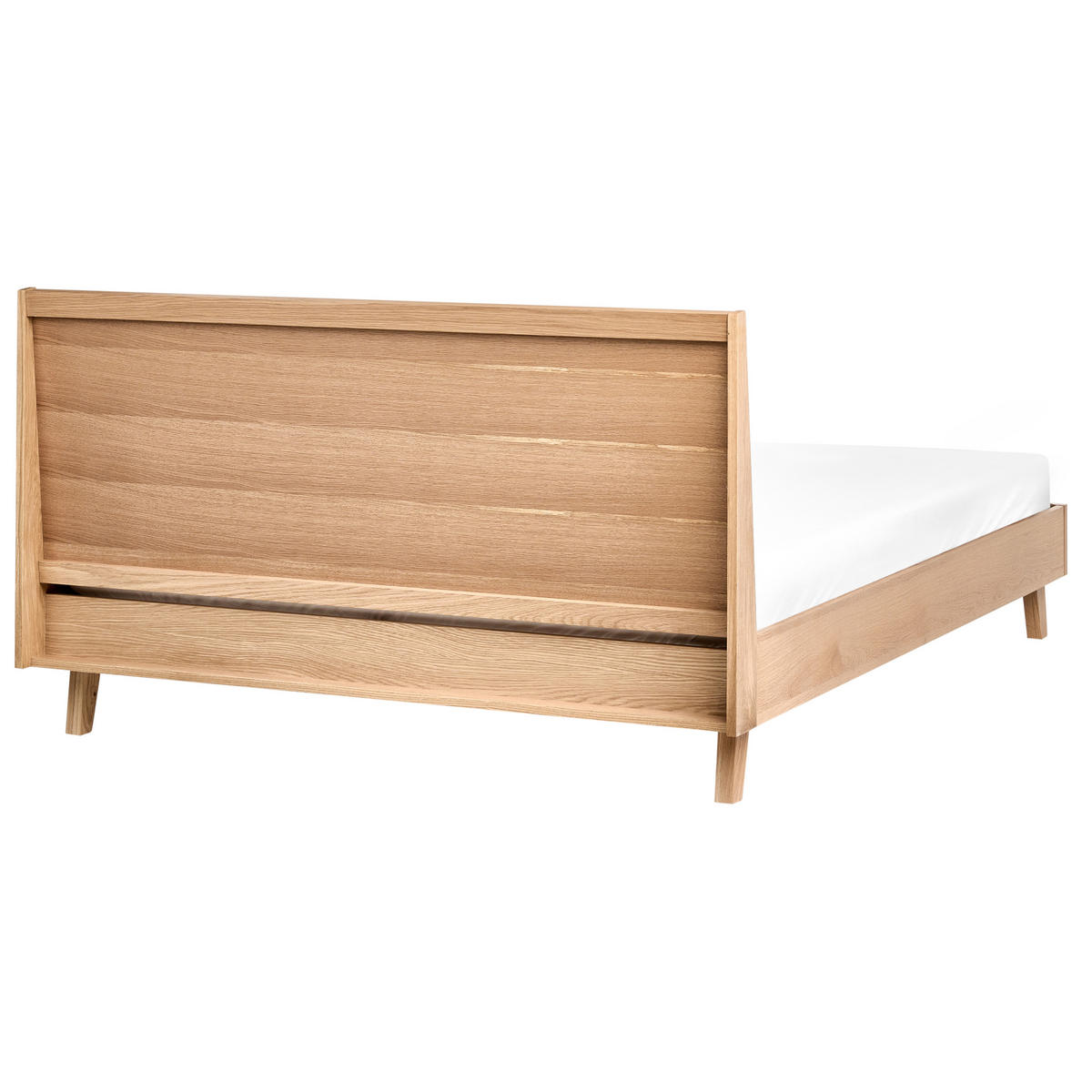 BETT mit Lattenrost 140/200 cm Hellbraun Wizernes - Hellbraun, Holzwerkstoff (140/200cm) - Beliani