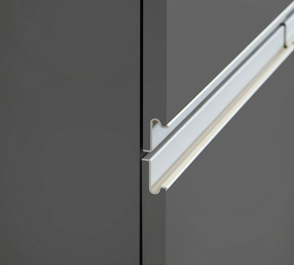 KÜCHENSCHRANK Anthrazit, Eiche 60/30/165 cm - Eichefarben/Anthrazit, Holzwerkstoff (30/165/60cm) - DMORA
