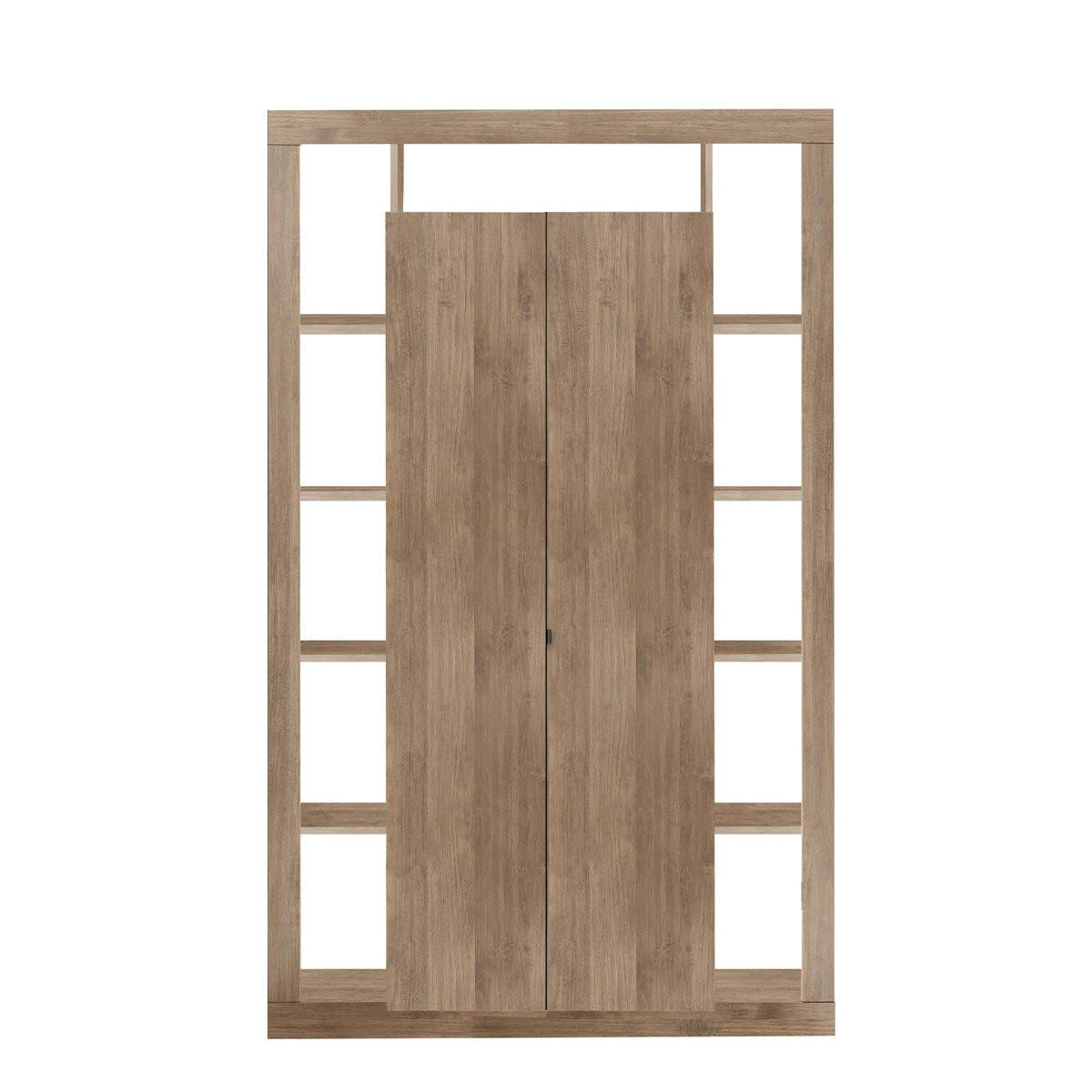 BÜCHERREGAL 2 Türen H217 cm - Rimini - Eiche Artisan, Holzwerkstoff (40/217/134cm) - Calicosy