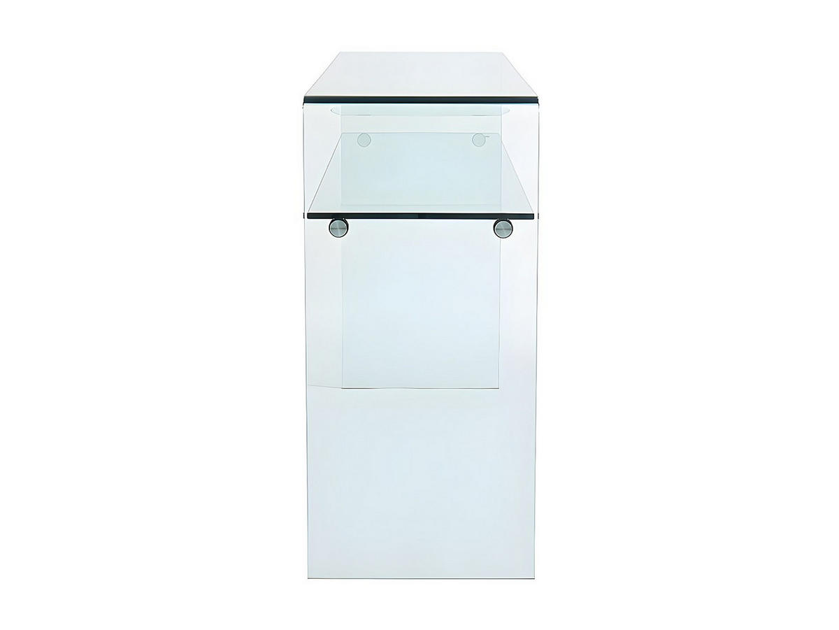 KONSOLENTISCH - 110 cm x 35 cm - Glas - Transparent - STILEOS - Transparent, Glas (35/110/75cm) - Vente-Unique