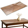 TISCHPLATTE 120x60 cm Natürliche Holzmaserung - Braun, Glas (0.4/120/60cm) - TULUP