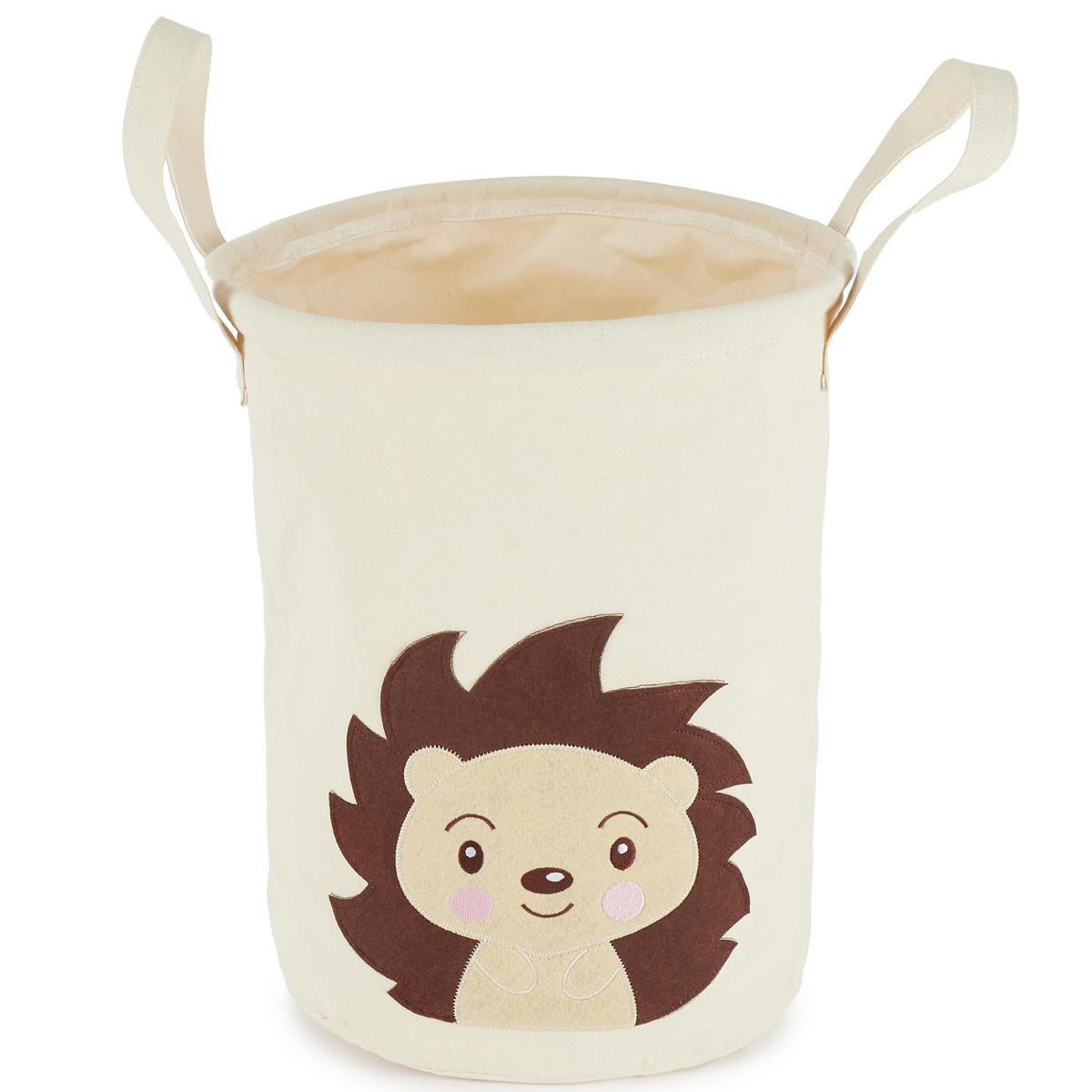 WÄSCHEKORB Igel Piksi - Beige, Textil (31/31cm) - Bieco Spielwaren