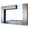 WOHNWAND Mirage Front in Beton Oxid Optik - Hellgrau, Holzwerkstoff (262/182.5/39cm) - Vladon
