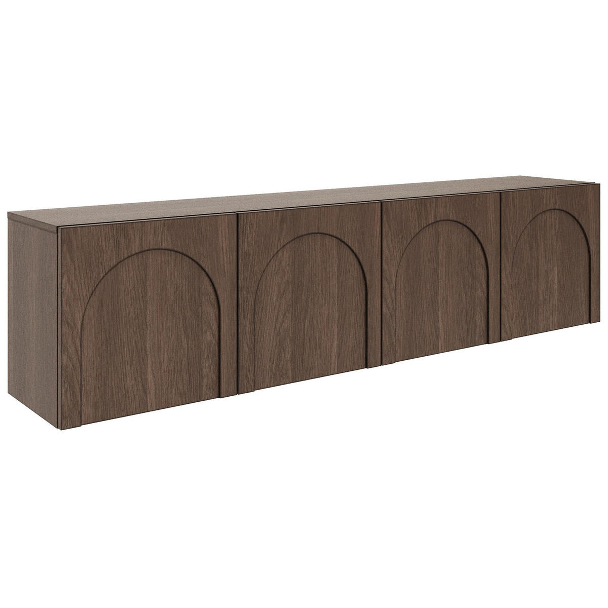TV stolek Arkadia, dub, 200 cm - tmavě hnědá, kompozitní dřevo (200/49/35cm) - Selsey