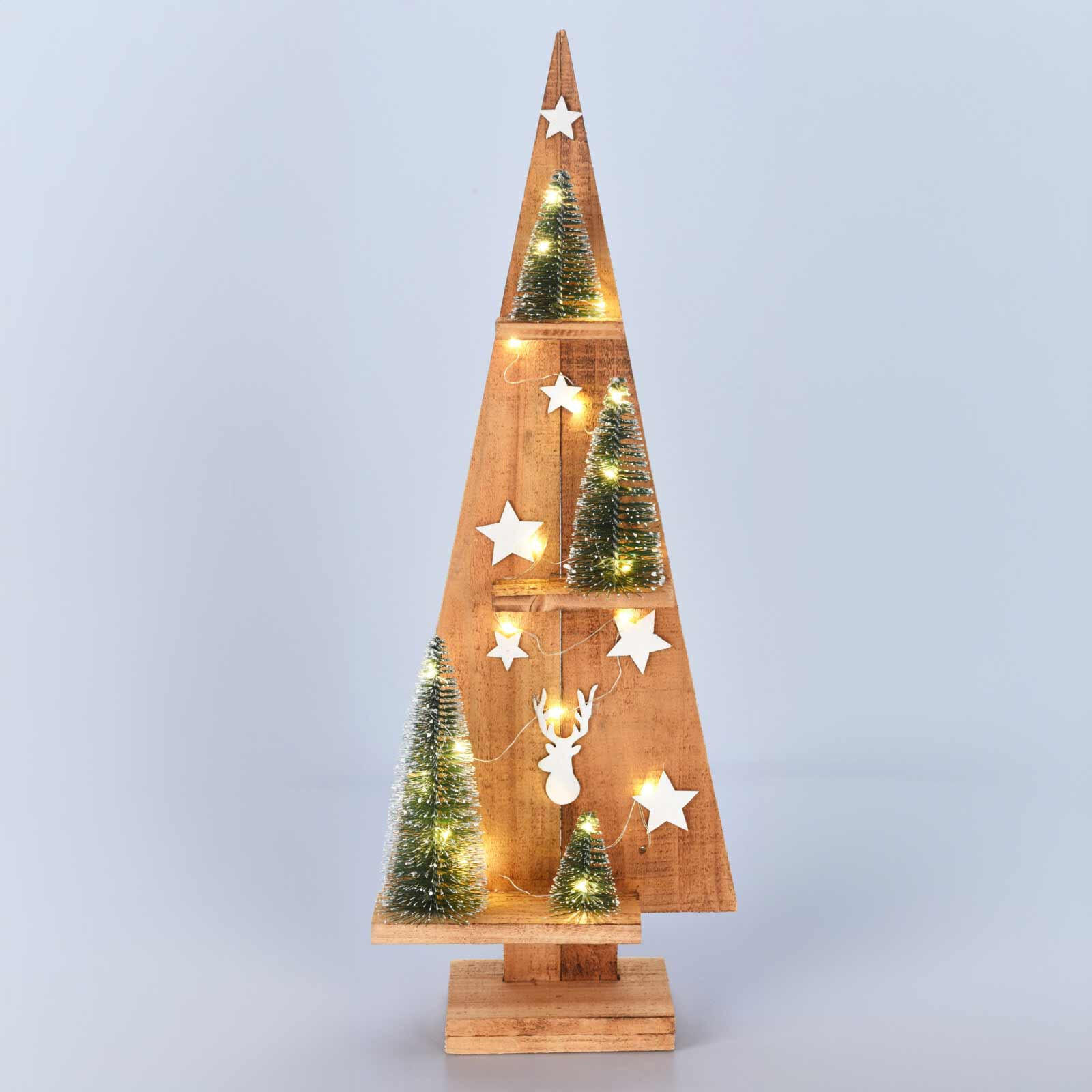 DEKOFIGUR LED 70 cm - Beige, Holz (11/70/25cm) - Home Styling Collection