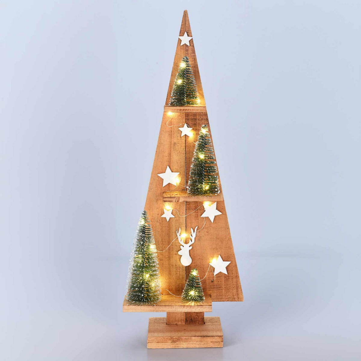 DEKOFIGUR LED 70 cm - Beige, Holz (11/70/25cm) - Home Styling Collection