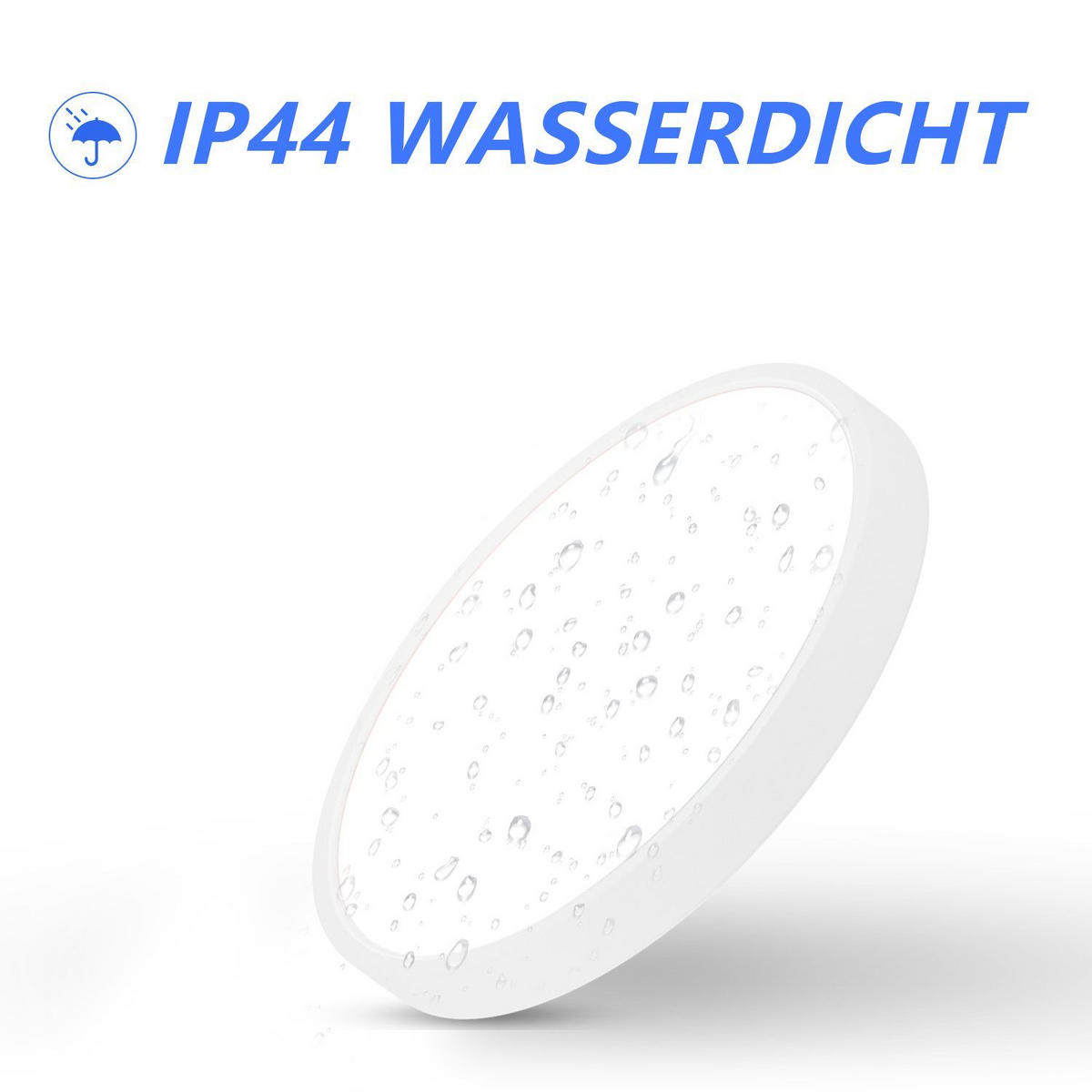 LED-DECKENLEUCHTE Helen 22/22/2.5cm - Weiß, Kunststoff (22/22/2.5cm) - ZMH