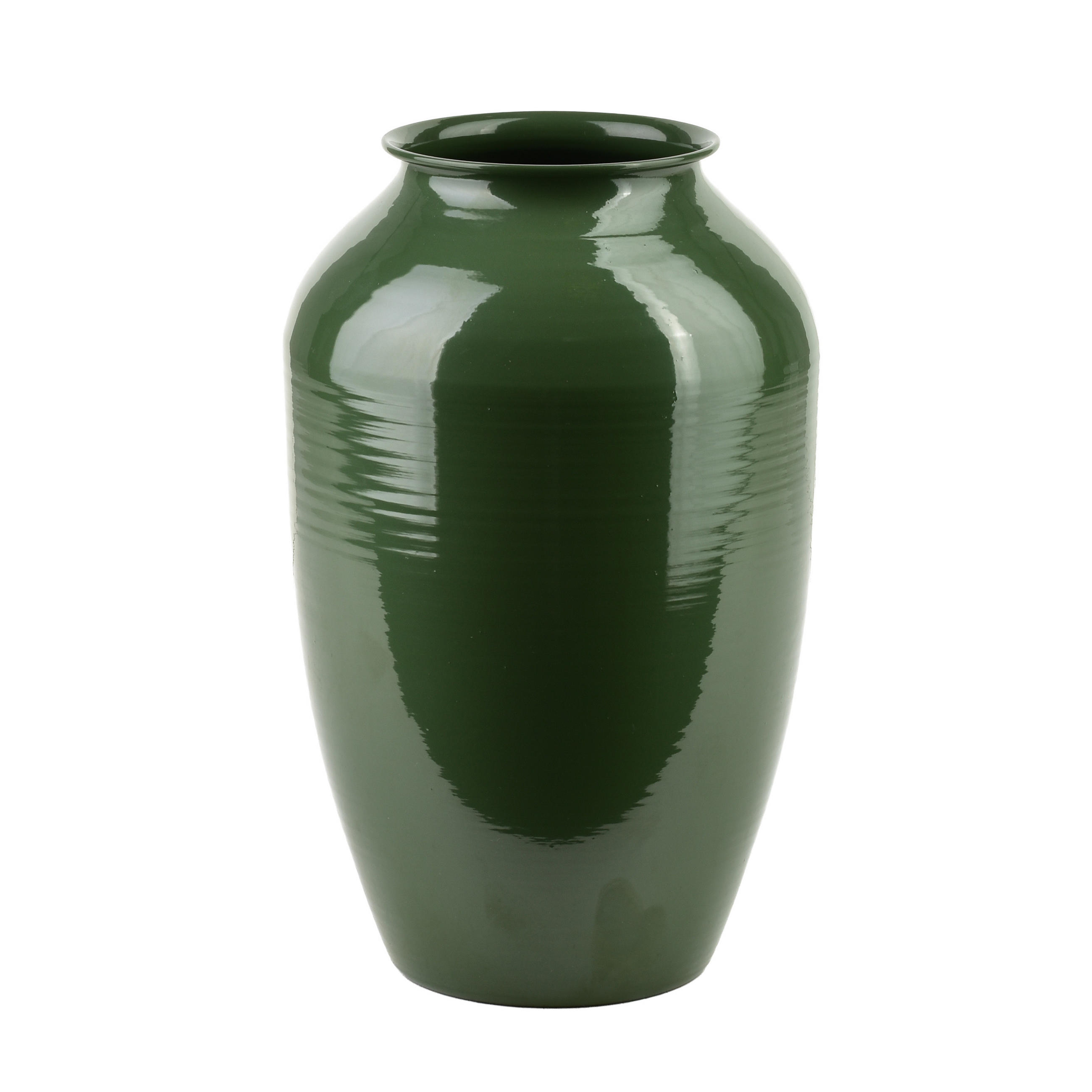 VASE Roger Grün 10x16,3xh26,5 cm Metall - Grün, Metall (26.5cm) - Mondex