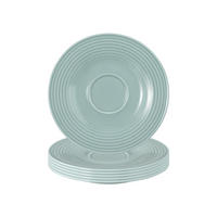 UNTERTASSEN Beat Color Glaze Arktisblau ø 13,7 cm 6er Set - Blau, Keramik (13.7cm) - Seltmann Weiden