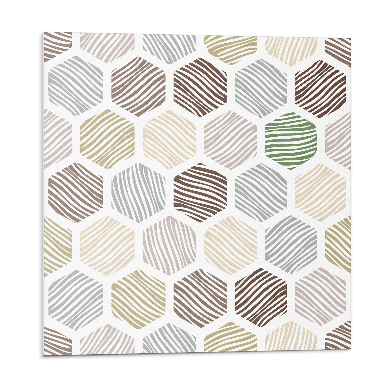 WANDPANEEL 4x 50x50 cm selbstklebend Linaria - Multicolor, Kunststoff (50/1.6/50cm) - Wallfluent