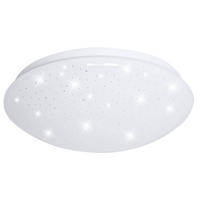 LED DECKENLEUCHTE Metall Weiß Sternenhimmel Effekt - Weiß, Metall (29/9.2/9.5cm)