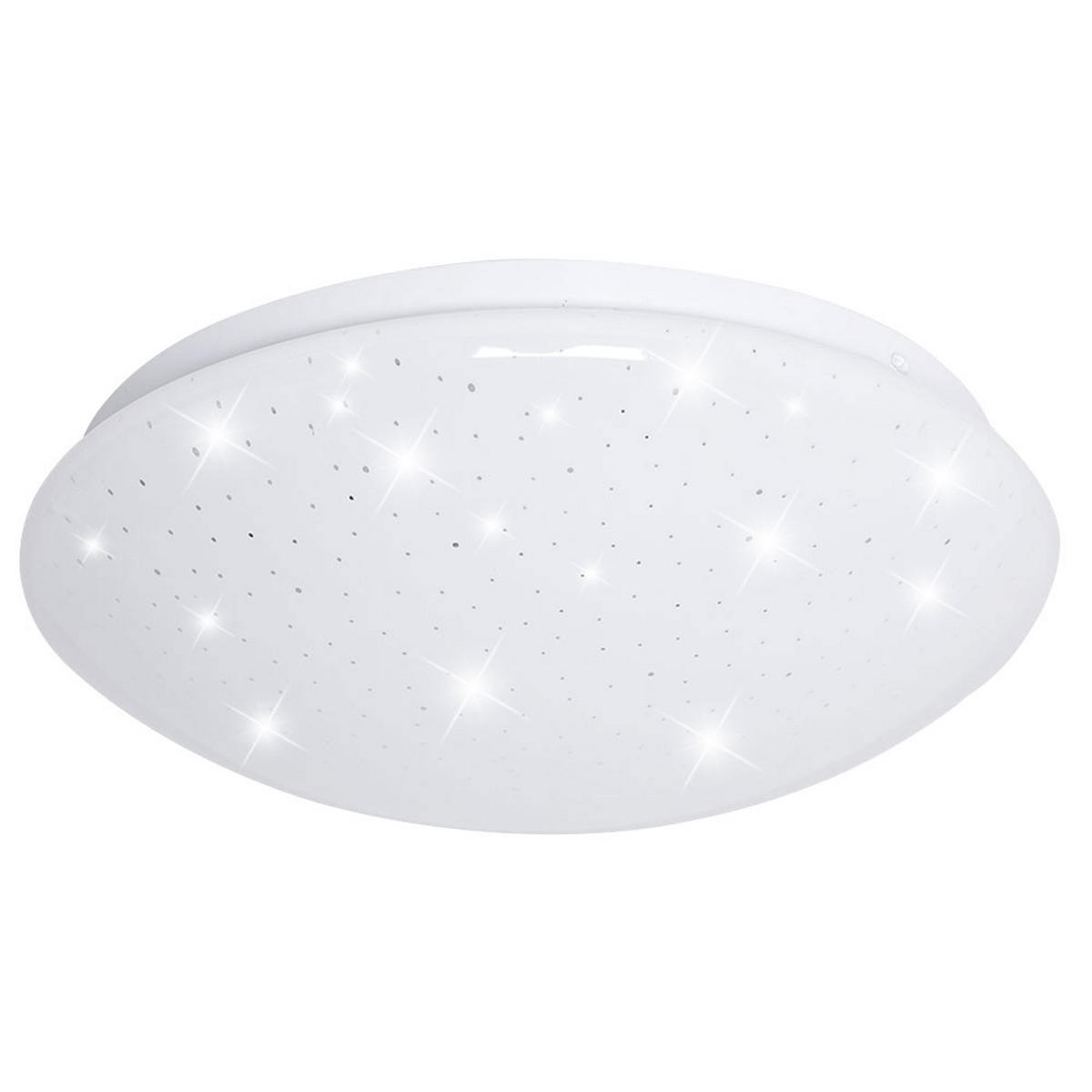 LED DECKENLEUCHTE Metall Weiß Sternenhimmel Effekt - Weiß, Metall (29/9.2/9.5cm)