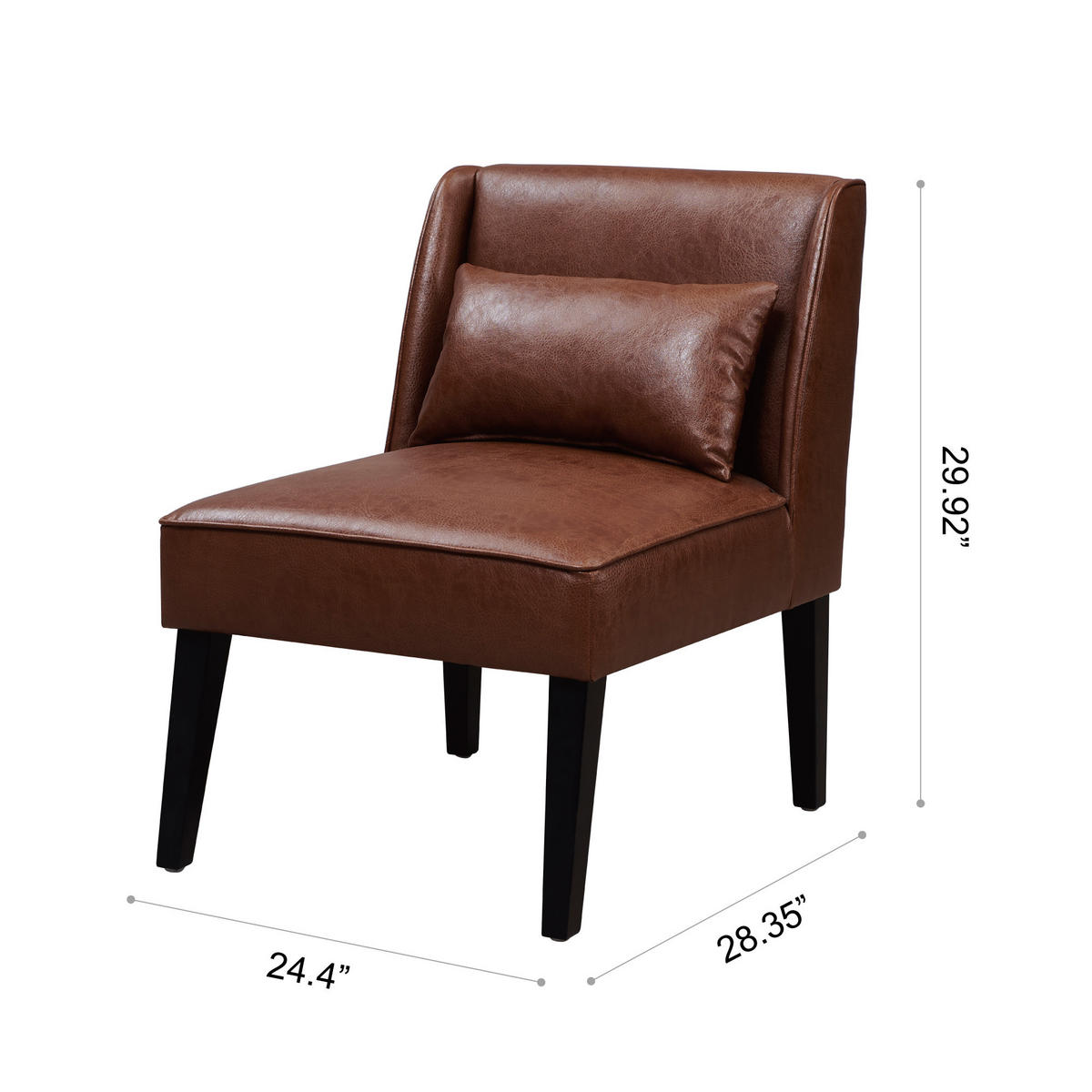 SESSEL Braun - Braun, Holz (72/76/76cm) - Teamson Home