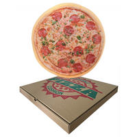 ZIERKISSEN Pizzakissen im Pizzakarton Pizza 40 cm - Multicolor, Textil (40/40/10cm) - United Labels