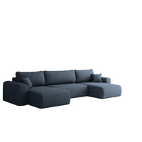 WOHNLANDSCHAFT Flora In Verita - Dunkelblau, Holzwerkstoff/Textil (362/83/145cm) - Fun Möbel