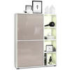HIGHBOARD Cuba Türen in Sandgrau Hochglanz - Sandfarben, Holzwerkstoff (79/105.5/35.5cm) - Vladon