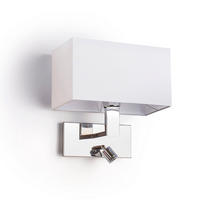 WANDLEUCHTE PLAZA Weiß Chrom 3 W - Weiß, Metall (28/28/18cm) - Rendl