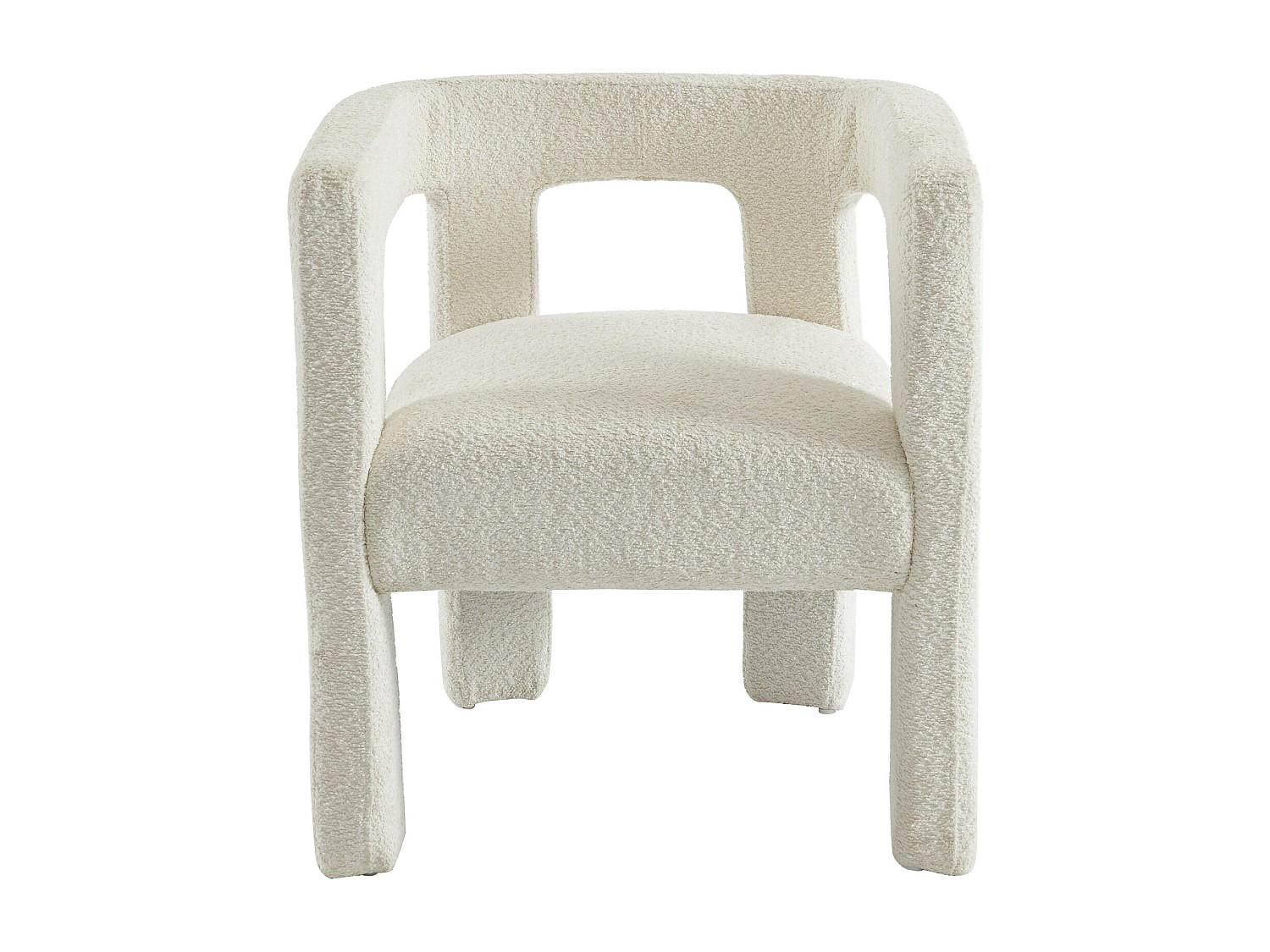 STUHL - 65 cm x 59 cm - Stoff - Weiß - SOFANA - Weiß, Textil (65/70/59cm) - Vente-Unique