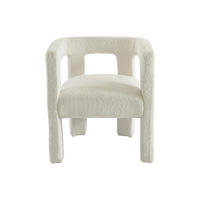 STUHL - 65 cm x 59 cm - Stoff - Weiß - SOFANA - Weiß, Textil (65/70/59cm) - Vente-Unique