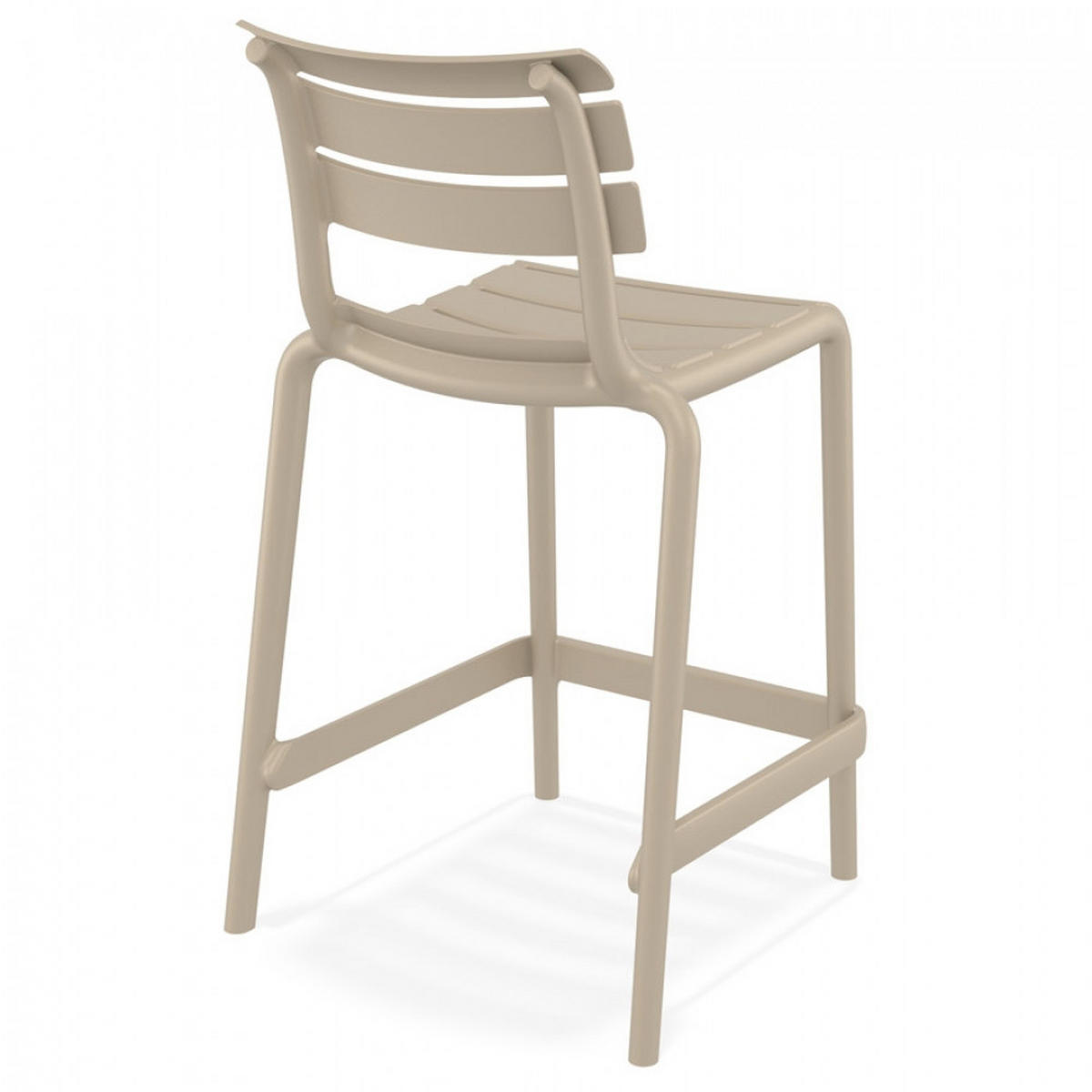 BARHOCKER Mol 52x95x55cm - Taupe, Kunststoff (52/95/55cm) - AlterEgo