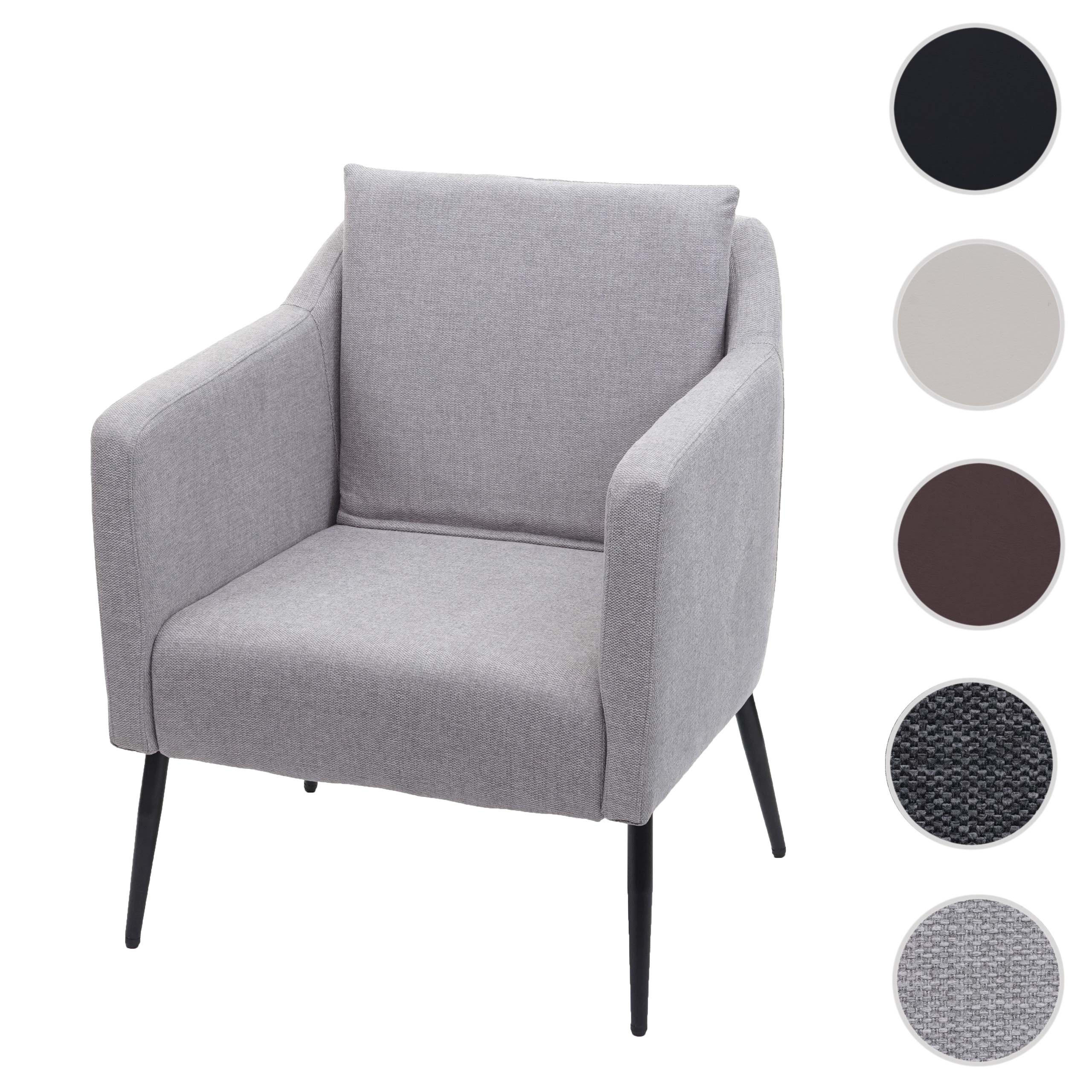 RELAXSESSEL H93A Hellgrau - Hellgrau, Textil (70/92/70cm) - MCW