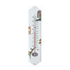 INNEN- & Außenthermometer weiß mit Waldtier-Motiv - Hellbraun/Multicolor, Metall (6.3/29.5/29.5cm) - Homescapes