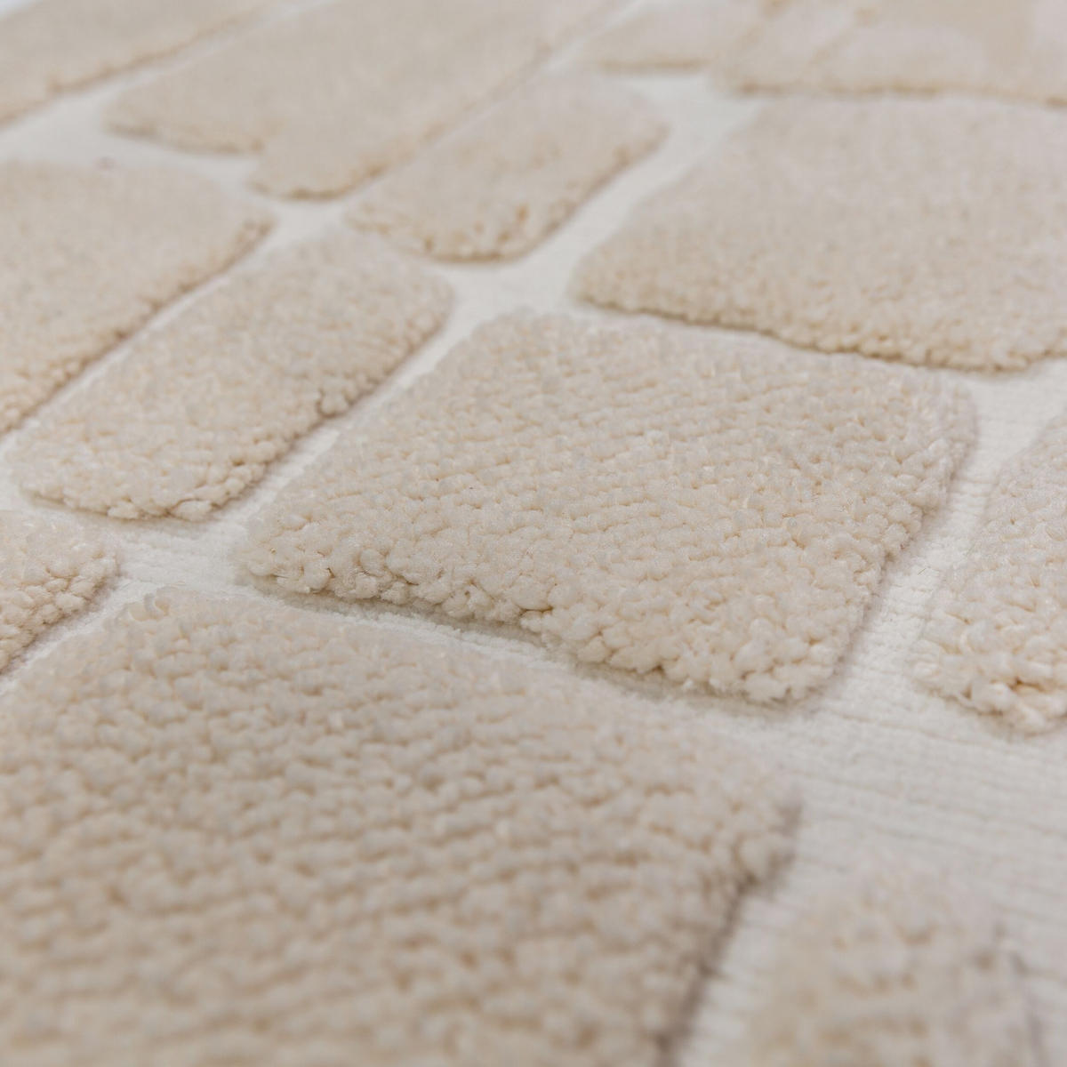 HOCHFLORTEPPICH mit Fransen MARA, geometrisch, Creme, 200 x 300 cm - Beige, Textil (300/200cm) - KADIMA DESIGN