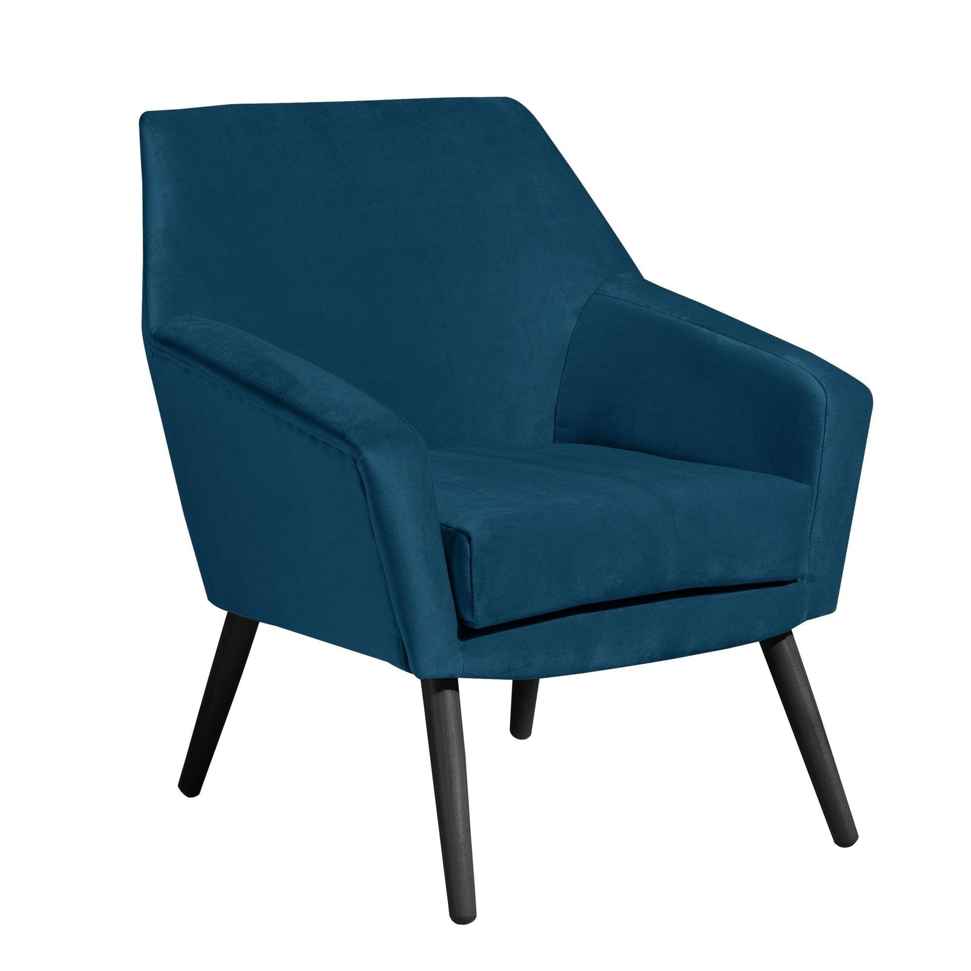 58aufmkessel Sessel Buche Kolonial, Petrol 71x81x67 cm