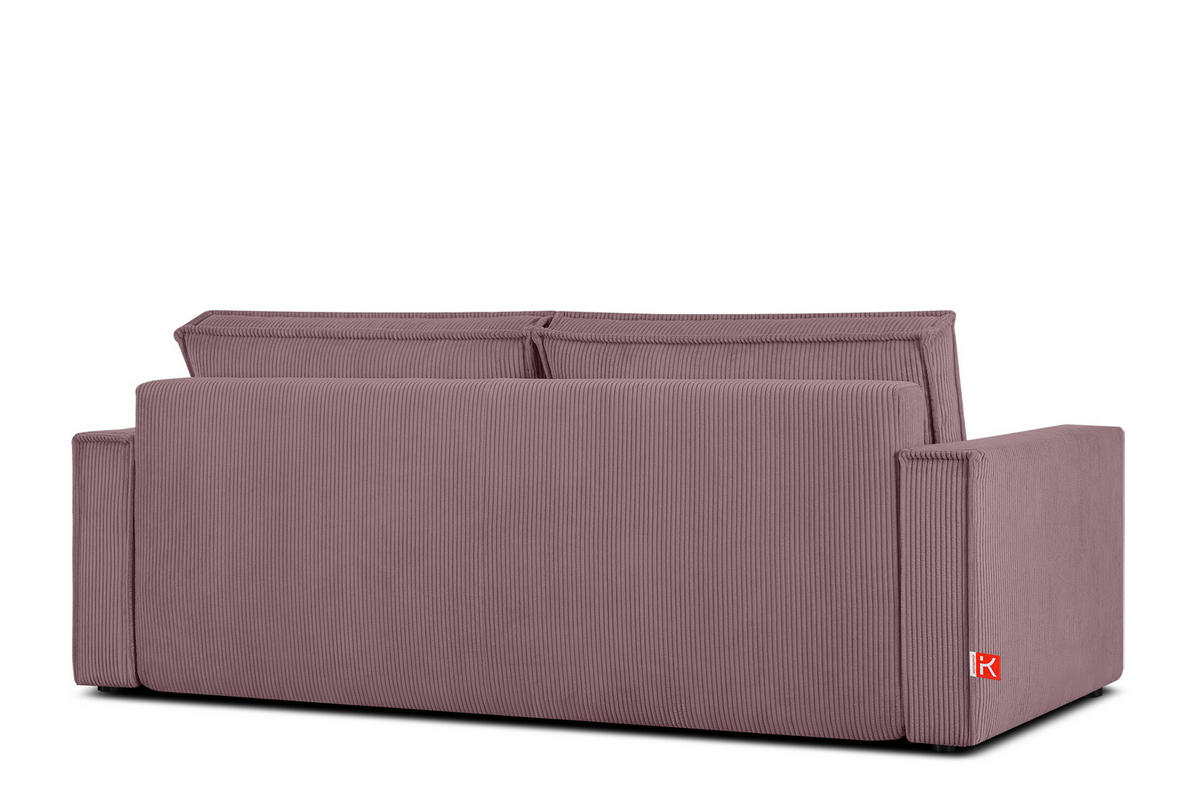 SCHLAFSOFA NAPI in Pet Friendly Cord-Stoff, hellviolett - Violett/Schwarz, Textil (228/89/101cm) - KONSIMO®
